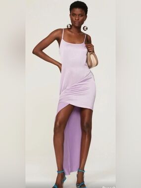 MSRP$890 JW ANDERSON Lilac Asymmetric Slip Dress❤️🔥